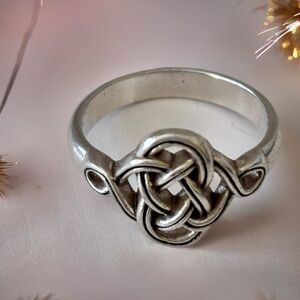 Brighton Intricate Silver Celtic Knot Ring